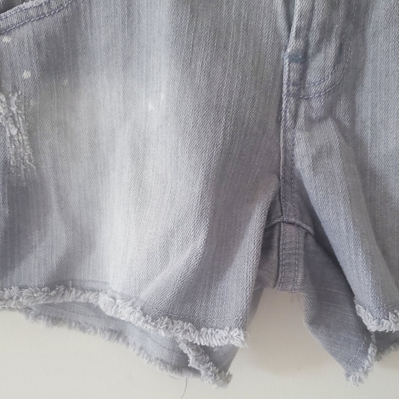 Charlotte Russe Jean Shorts Womens Size 10 Distressed Gray Cutoffs Daisy Dukes - Picture 5 of 9